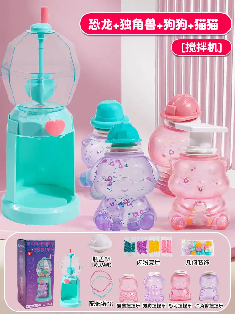 WEIQUEENPinch-Flip Children's toys girls puzzle 3 to 6 years old girl birthday gift princess child's