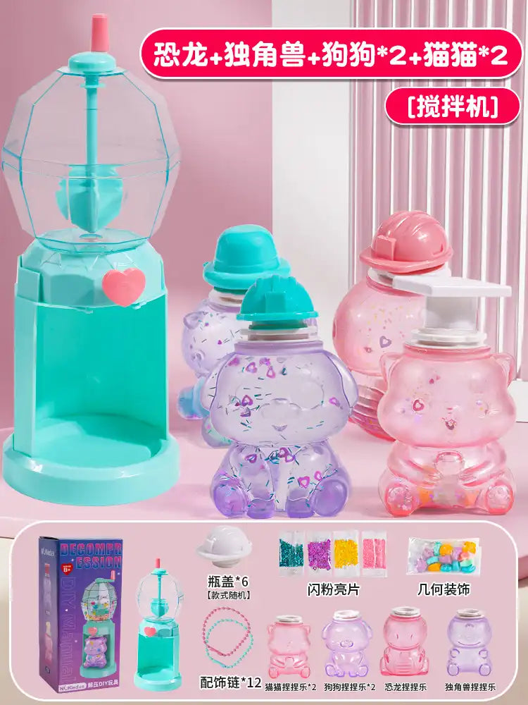 WEIQUEENPinch-Flip Children's toys girls puzzle 3 to 6 years old girl birthday gift princess child's